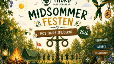 Spejderne der holder midsommer fest
